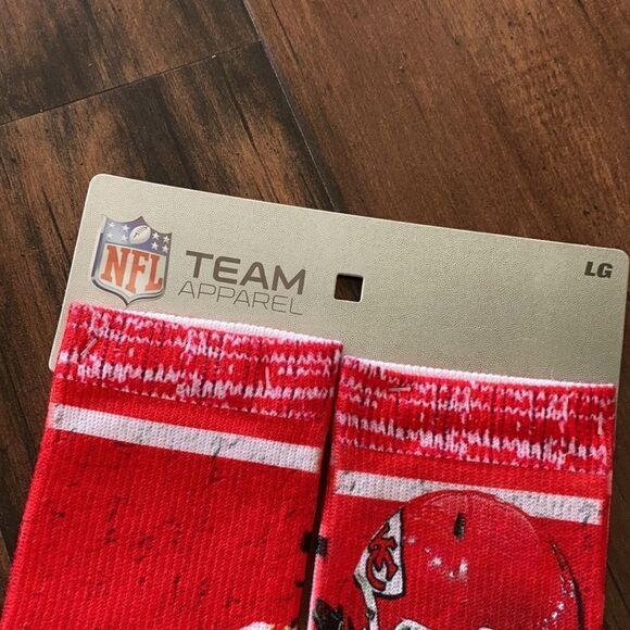 NWT NFL Kansas City Chiefs 🏈 Men’s Socks #25 Clyde Edwards-Helaire Running Back - Picture 4 of 9